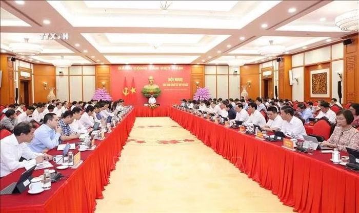 Hội nghị giao ban quý III/2026 các tỉnh uỷ, thành uỷ, đảng uỷ, các ban đảng, 4 văn phòng và các đơn vị sự nghiệp trực thuộc Trung ương. Ảnh: Phương Hoa/TTXVN