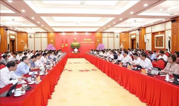 Hội nghị giao ban Quý III/2026 các tỉnh uỷ, thành uỷ, đảng uỷ, các ban đảng, 4 văn phòng và các đơn vị sự nghiệp trực thuộc Trung ương. Ảnh: Phương Hoa/TTXVN