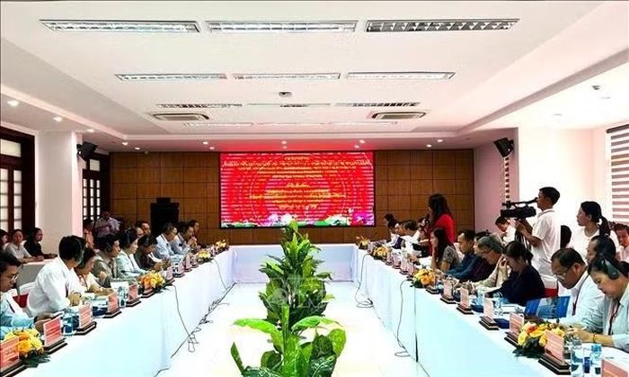 Quang cảnh buổi làm việc. Ảnh: Ánh Tuyết/TTXVN