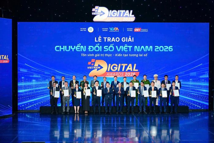 Lễ trao giải các đơn vị tạo giá trị thực - kiến tạo tương lai số.