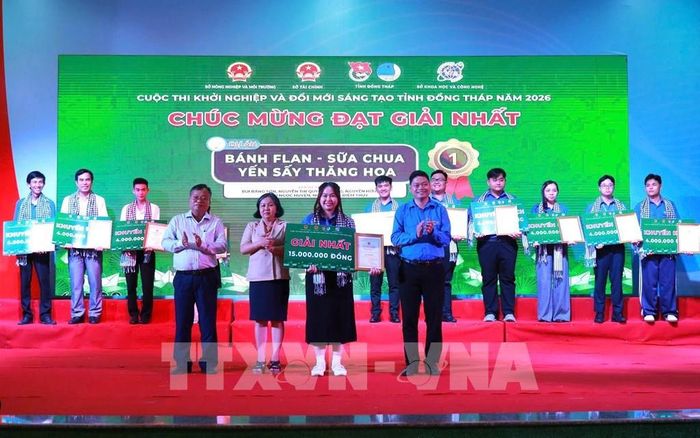 Nhiều ý tưởng, mô hình kinh doanh hay của các bạn trẻ được phát hiện, hỗ trợ thông qua Cuộc thi Khởi nghiệp và đổi mới sáng tạo. Ảnh: Nhựt An - TTXVN