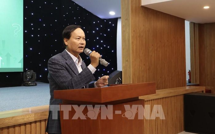 Ông Phùng Quốc Mẫn, Chủ tịch HAWA phát biểu tại hội thảo. Ảnh: Xuân Anh - TTXVN
