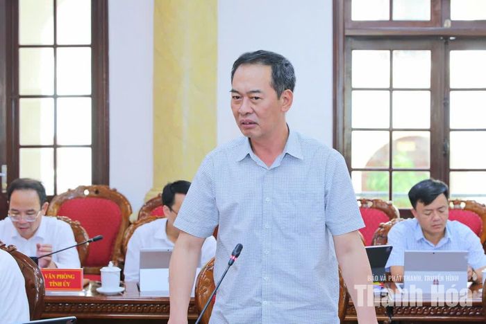 Phó Bí thư Tỉnh ủy Trịnh Tuấn Sinh phát biểu tại hội nghị.
