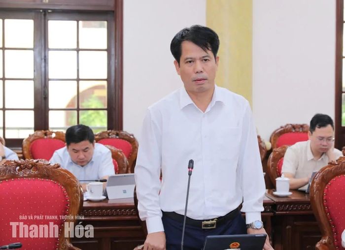 Trưởng Ban Tuyên giáo Tỉnh ủy Đào Xuân Yên phát biểu tại hội nghị.