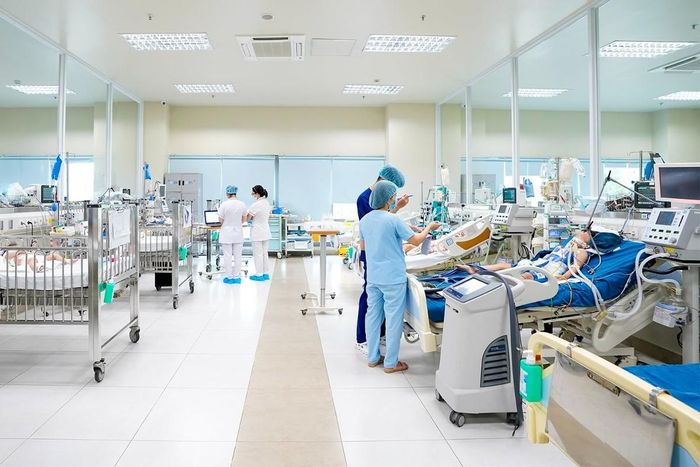 Trong 5 tuần gần đây, số ca cúm A ghi nhận tại bệnh viện tăng hơn 7 lần. Ảnh: Bệnh viện Nhi Trung ương