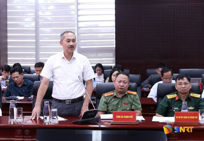 Đại diện Hiệp hội Du lịch thành phố phát biểu tại hội nghị. Ảnh: NGỌC HÀ
