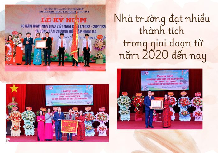 Trường Phổ thông Dân tộc nội trú THPT tỉnh Điện Biên đạt nhiều danh hiệu, thành tích nổi bật trong giai đoạn 2020 đến nay.