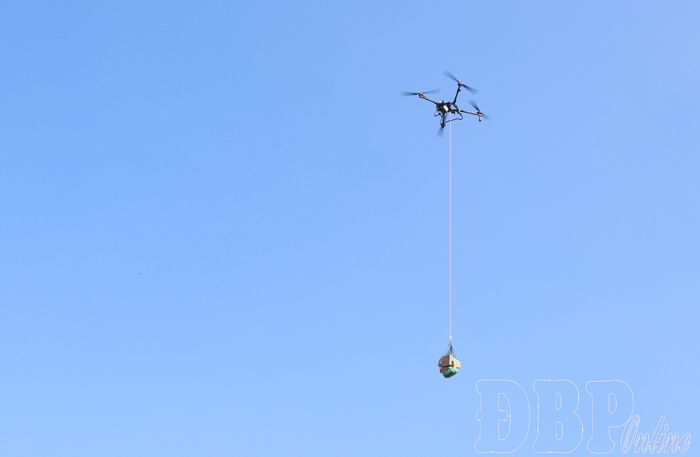 Trình diễn UAV vận tải hạng nặng.