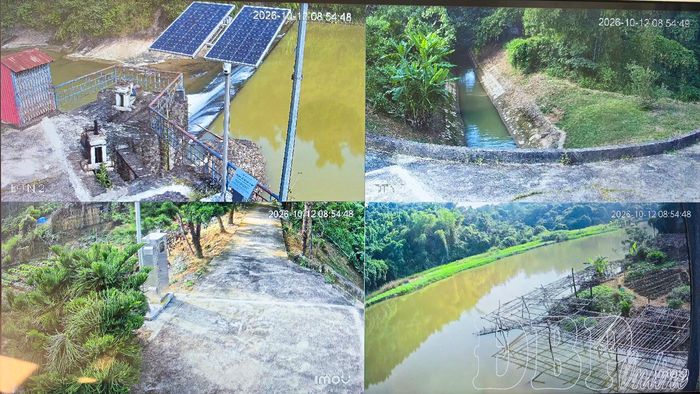 Dữ liệu do 2 trạm DSS truyền về Chi cục Thủy lợi và Phòng chống thiên tai (Sở Nông nghiệp và Môi trường).