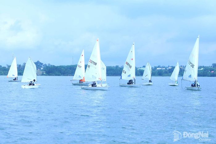 Môn đua thuyền (sailing) sẽ thi đấu trên hồ Trị An (phường Trị An, thành phố Đồng Nai). Ảnh: Huy Anh