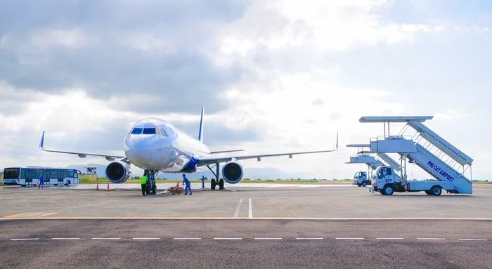  Cảng hàng không Phù Cát được kỳ vọng trở thành cửa ngõ đón khách quốc tế đến Gia Lai thông qua các chuyến bay charter. Ảnh: Đ.N 