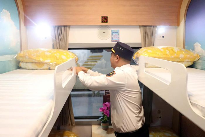 Nội thất trên tàu được trang bị hiện đại.