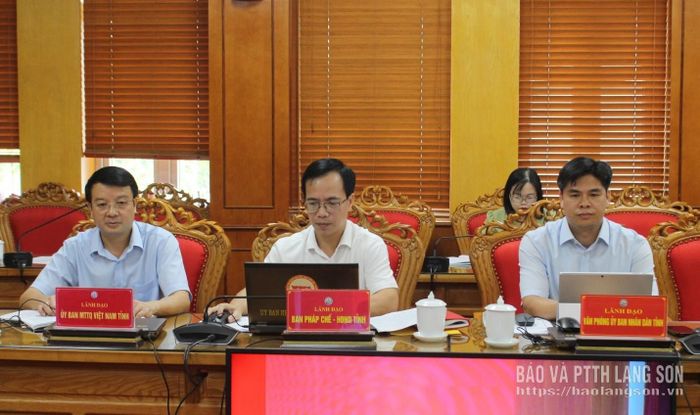 Các đại biểu dự hội nghị tại điểm cầu tỉnh