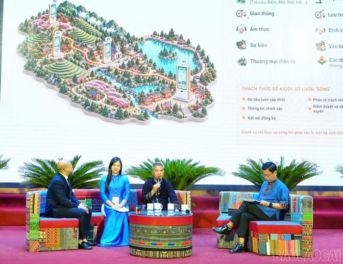Ông Vũ Xuân Nguyên - Chủ tịch HĐQT IGB Group, đề xuất phát triển hệ thống ki-ốt số theo hướng tiện ích, nâng cao trải nghiệm du khách và thúc đẩy du lịch thông minh tại Sa Pa.