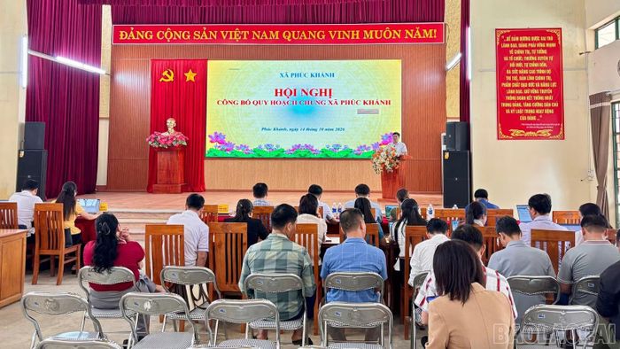Quang cảnh buổi lễ công bố quy hoạch.