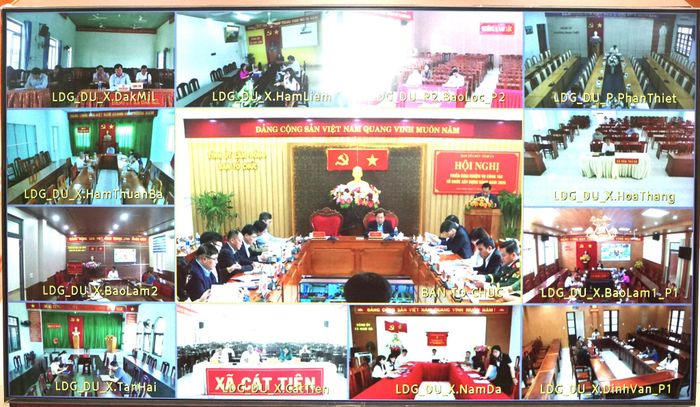 Hội nghị trực tiếp kết hợp trực tuyến triển khai công tác tổ chức xây dựng Đảng năm 2026. (Ảnh: Hữu Phúc)