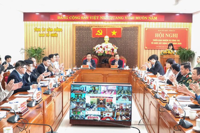 Hội nghị trực tuyến triển khai công tác tổ chức xây dựng Đảng năm 2026. (Ảnh: Hữu Phúc)