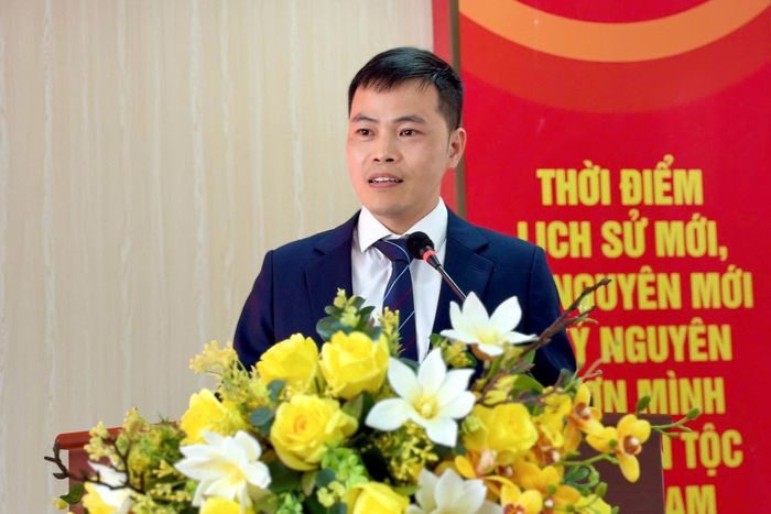 Ông Nguyễn Đức Mạnh phát biểu nhận nhiệm vụ mới