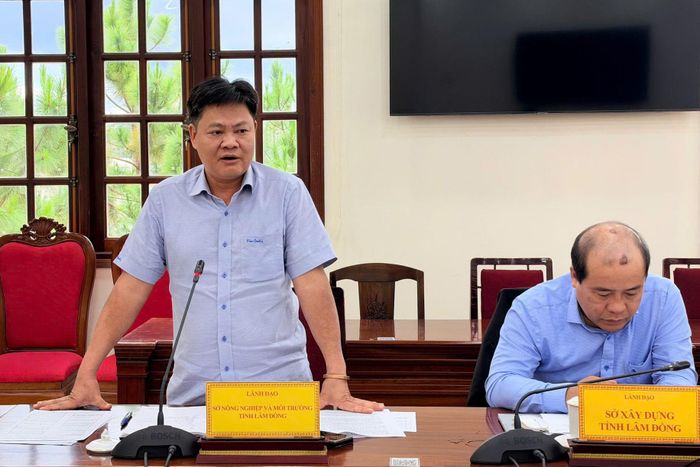 Lãnh đạo Sở Nông nghiệp và Môi trường nêu ý kiến