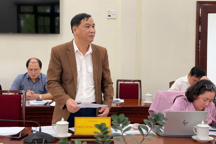 Trưởng Thuế tỉnh Lâm Đồng Trần Văn Long nêu ý kiến
