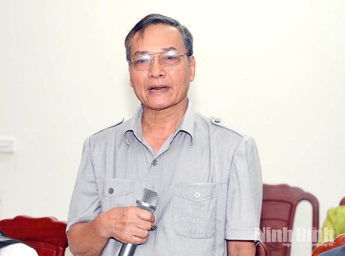 Đại diện Hội đồng Tư vấn Ủy ban MTTQ Việt Nam tỉnh phát biểu tại hội nghị.