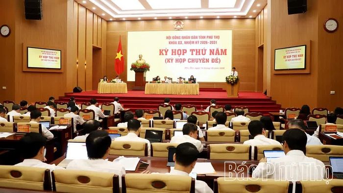 Toàn cảnh phiên khai mạc Kỳ họp thứ Năm, HĐND tỉnh khóa XX.