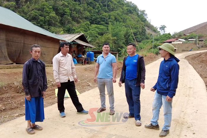 Các tuyến đường tại xã Phiêng Pằn được đổ bê tông kiên cố.