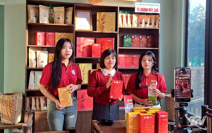 HTX trà Nguyên Long tự tổ chức Lives tream để quảng bá giới thiệu, mở rộng kênh phân phối sản phẩm.