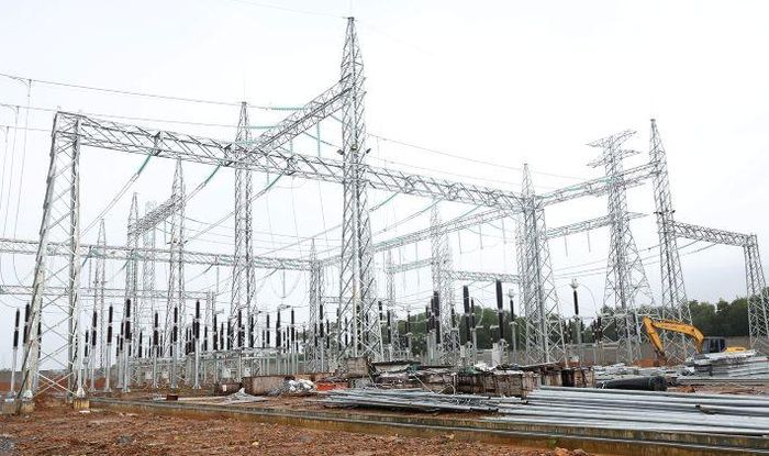 Trạm biến áp 220kV Lăng Cô đang trong giai đoạn thi công nước rút để về đích