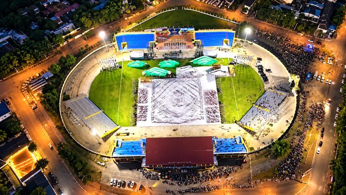 Toàn cảnh buổi hợp luyện.