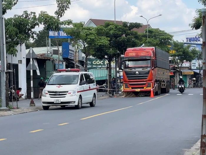Hiện trường vụ tai nạn.