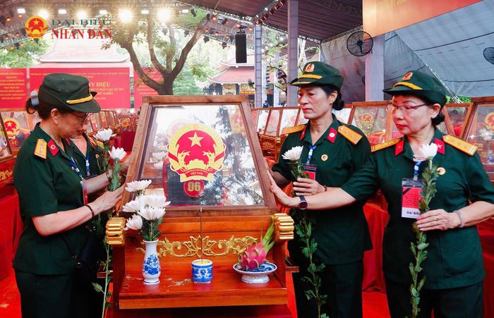 Các công tác cho Lễ viếng, truy điệu và an táng hài cốt liệt sĩ đã hoàn tất. Ảnh: Hoa Lê