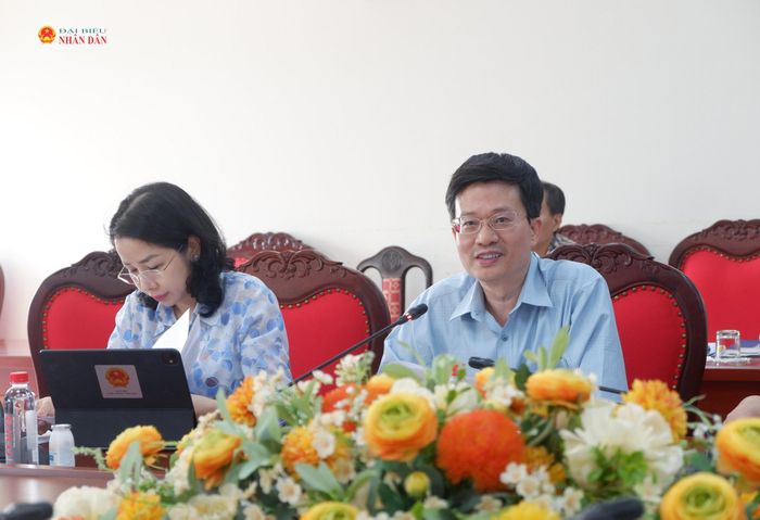 ĐBQH hoạt động chuyên trách tại Ủy ban Văn hóa và Xã hội Đỗ Chí Nghĩa phát biểu tại cuộc làm việc