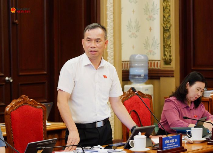 ĐBQH hoạt động chuyên trách tại Ủy ban Tư pháp và Pháp luật Đồng Ngọc Ba phát biểu