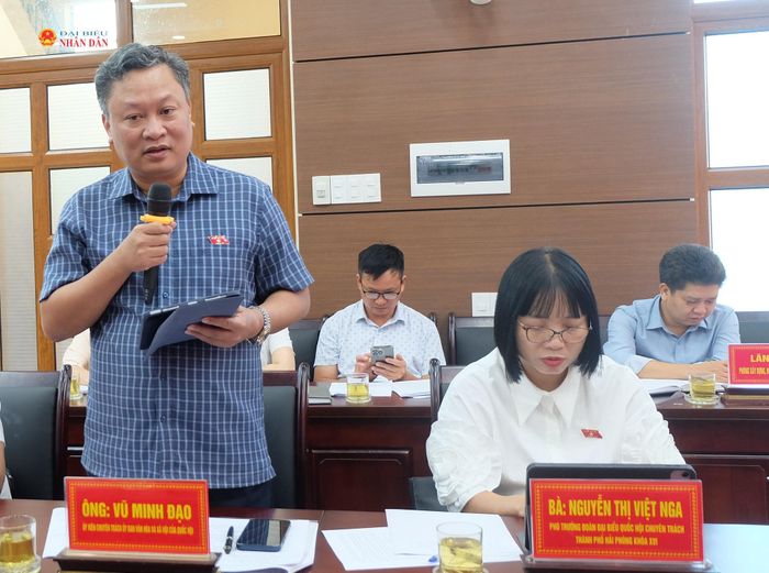 Đại biểu Quốc hội hoạt động chuyên trách tại Ủy ban Văn hóa và Xã hội Vũ Minh Đạo phát biểu