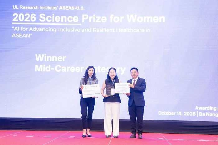 PGS, TS Hà Thị Thanh Hương của Việt Nam đoạt giải nhất hạng mục giữa sự nghiệp tại Giải thưởng Khoa học ASEAN - Hoa Kỳ dành cho Nữ giới năm 2026.