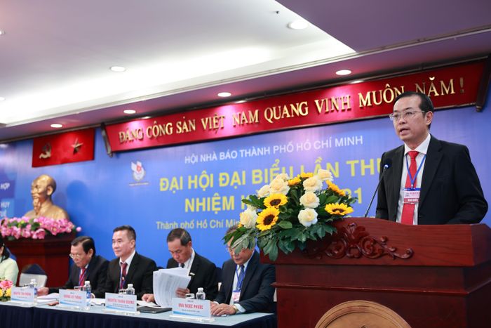 Ông Lê Văn Minh, Tổng Giám đốc Cơ quan Báo và Phát thanh, Truyền hình TPHCM được bầu làm Chủ tịch Hội Nhà báo TPHCM nhiệm kỳ 2026-2031