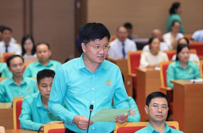 Các đại biểu nêu ý kiến tại hội nghị. Ảnh: Viết Thành