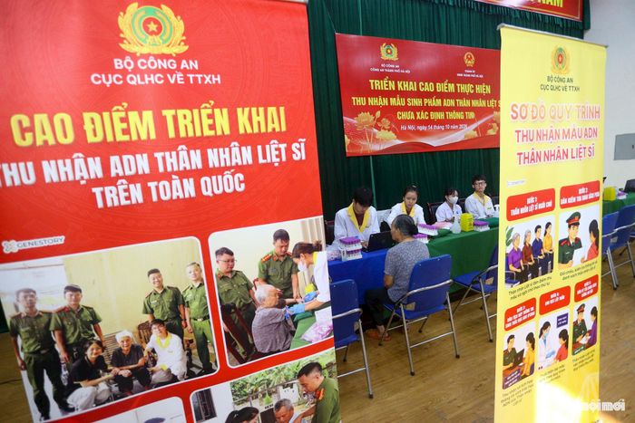 Đợt thu nhận mẫu sinh phẩm ADN lần này nằm trong chuỗi cao điểm thực hiện "Chiến dịch 500 ngày đêm" tìm kiếm, quy tập và xác định danh tính hài cốt liệt sĩ do Bộ Công an và Công an thành phố Hà Nội phát động.