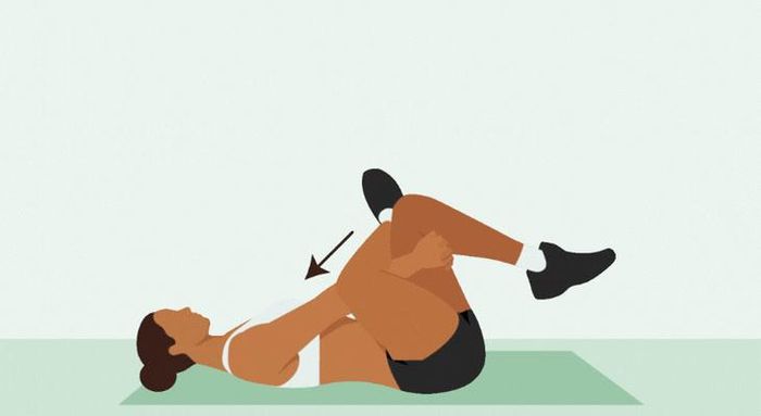 Cách thực hiện bài tập giãn cơ hình số 4. Ảnh EH