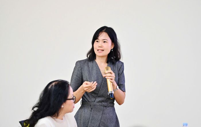 ThS Hà Thị Phương chia sẻ thông tin. Ảnh: Tào Nga