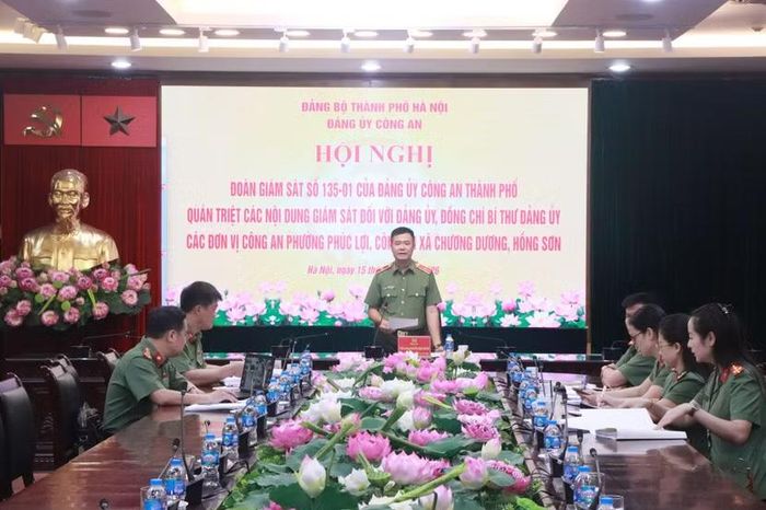 Thiếu tướng Nguyễn Ngọc Quyền, Phó Bí thư, Chủ nhiệm Ủy ban Kiểm tra Đảng ủy, Phó Giám đốc CATP, Trưởng đoàn giám sát số 135-01 kết luận hội nghị