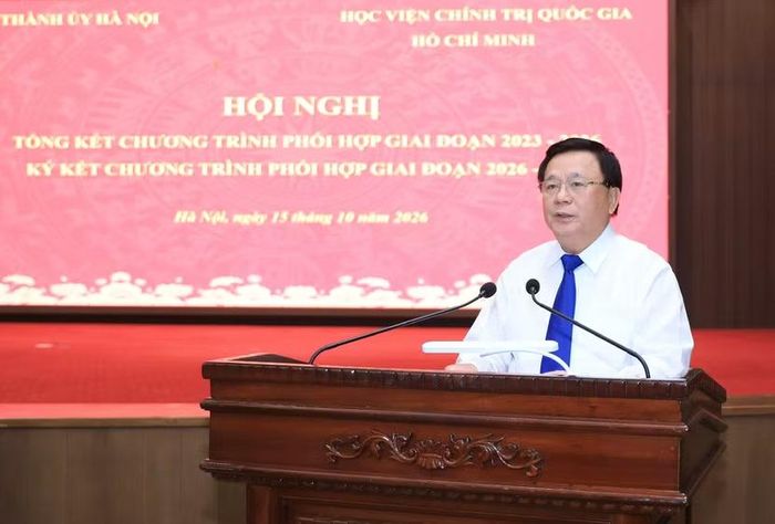 GS.TS Nguyễn Xuân Thắng, Chủ tịch Hội đồng Lý luận Trung ương phát biểu