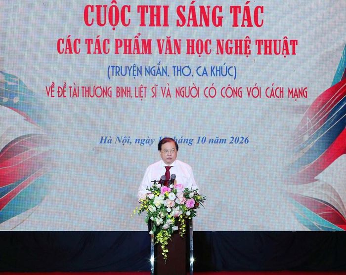 Thứ trưởng Bộ VHTTDL Tạ Quang Đông phát biểu khai mạc sự kiện