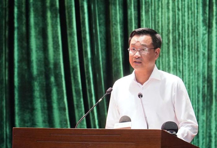 Bí thư Thành ủy Đà Nẵng Lê Ngọc Quang phát biểu tại hội nghị