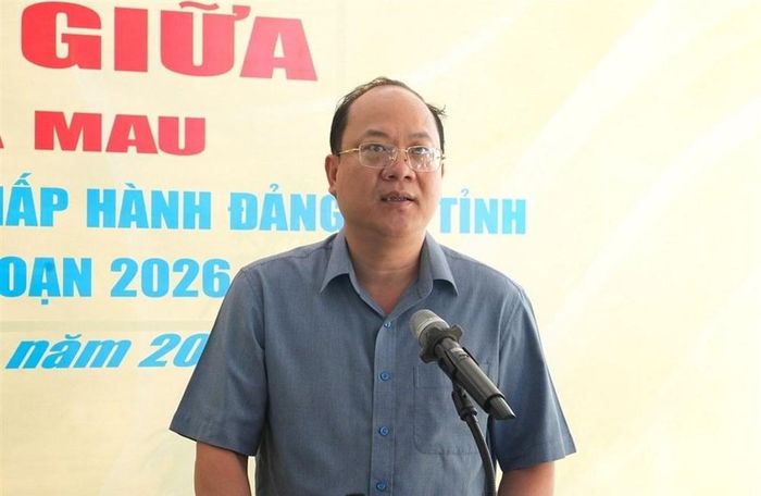 Bí thư Tỉnh ủy Cà Mau Nguyễn Hồ Hải phát biểu. Ảnh: Hồng Nhung