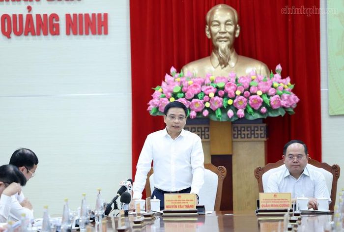 Phó Thủ tướng lưu ý Quảng Ninh tập trung vào một số nhiệm vụ, giải pháp trọng tâm - Ảnh: chinhphu.vn/Đức Tuân