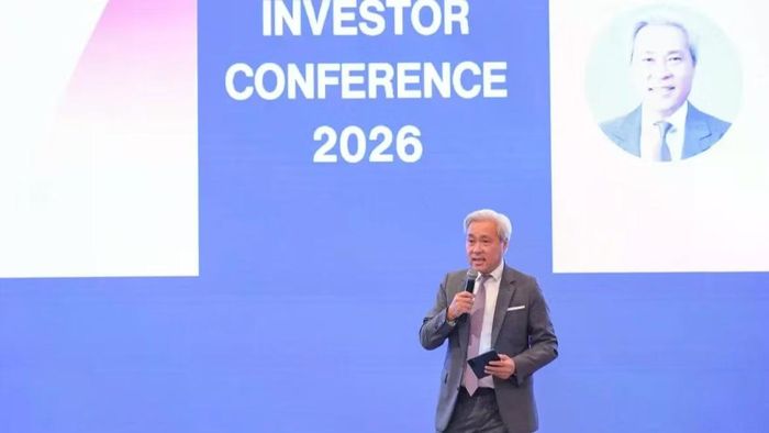 Ông Don Lam, Tổng Giám đốc và là cổ đông sáng lập Tập đoàn VinaCapital, phát biểu ý kiến tại hội nghị Nhà đầu tư VinaCapital 2026. (Ảnh: BTC)