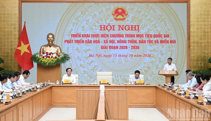 Thủ tướng Lê Minh Hưng chủ trì Hội nghị triển khai thực hiện Chương trình mục tiêu quốc gia phát triển văn hóa-xã hội, nông thôn, dân tộc và miền núi giai đoạn 2026-2035.