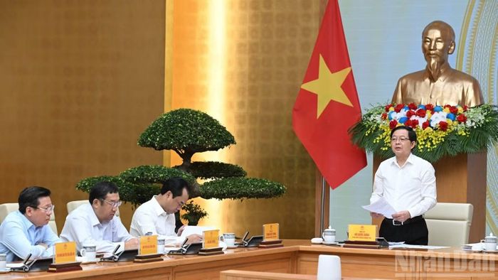  Phó Thủ tướng Hồ Quốc Dũng phát biểu ý kiến tại hội nghị. (Ảnh: TRẦN HẢI) 